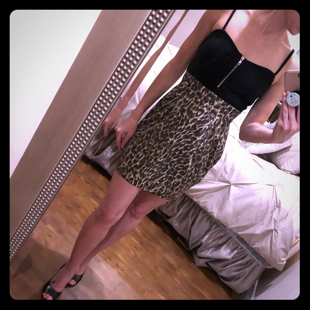 Animal print party dress